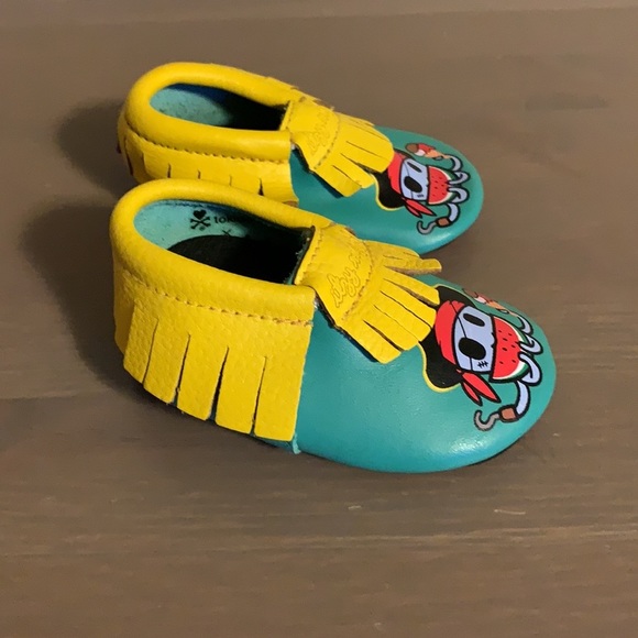 Tokidoki x Itzy Ritzy Leather Moccasins - Size 0 to 6 Months - Picture 3 of 6